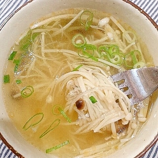 きのこと春雨の中華スープ